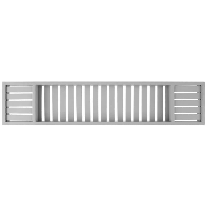 Grey Over Bath Rack Bathroom Accessories B&M