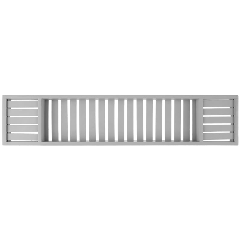 Grey Over Bath Rack Bathroom Accessories B&M