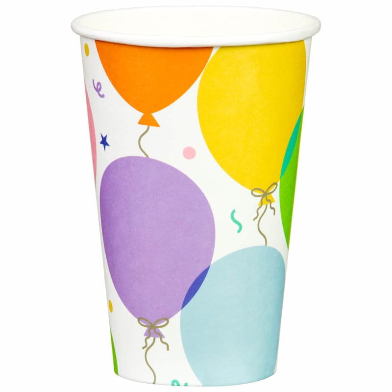 Party Paper Cups 20pk - Balloons | Partyware - B&M Stores