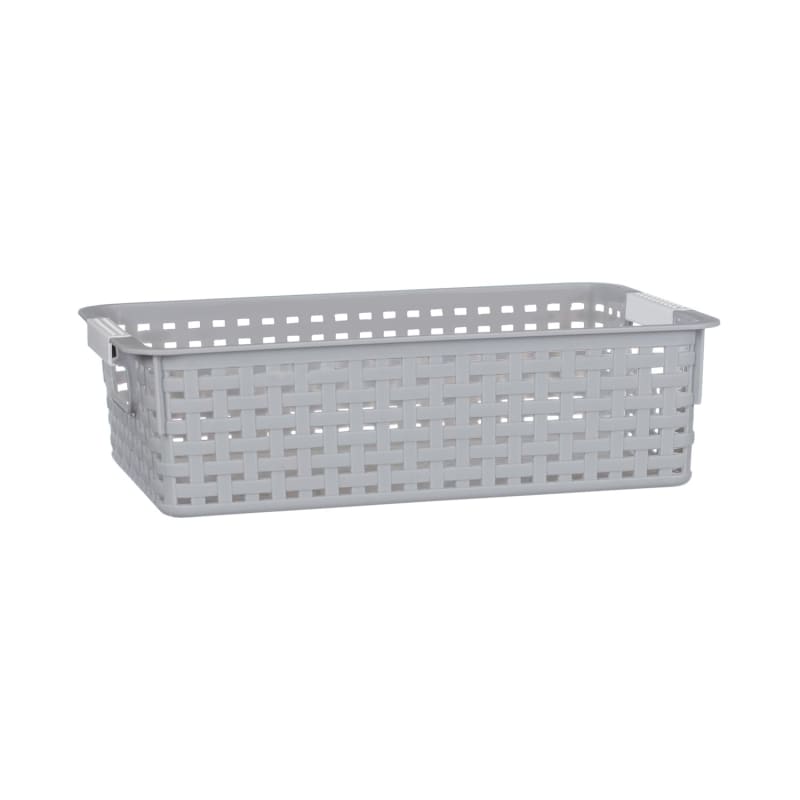 Set of Three Storage Baskets Grey Storage Baskets B&M Stores