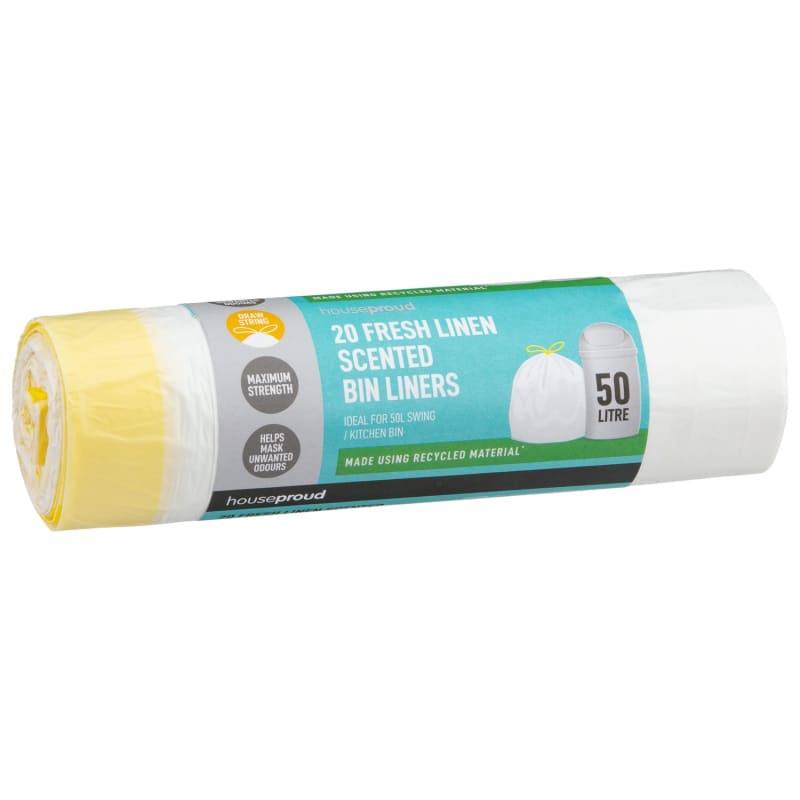 Houseproud Fresh Linen Scented Bin Liners 20pk B&M Stores