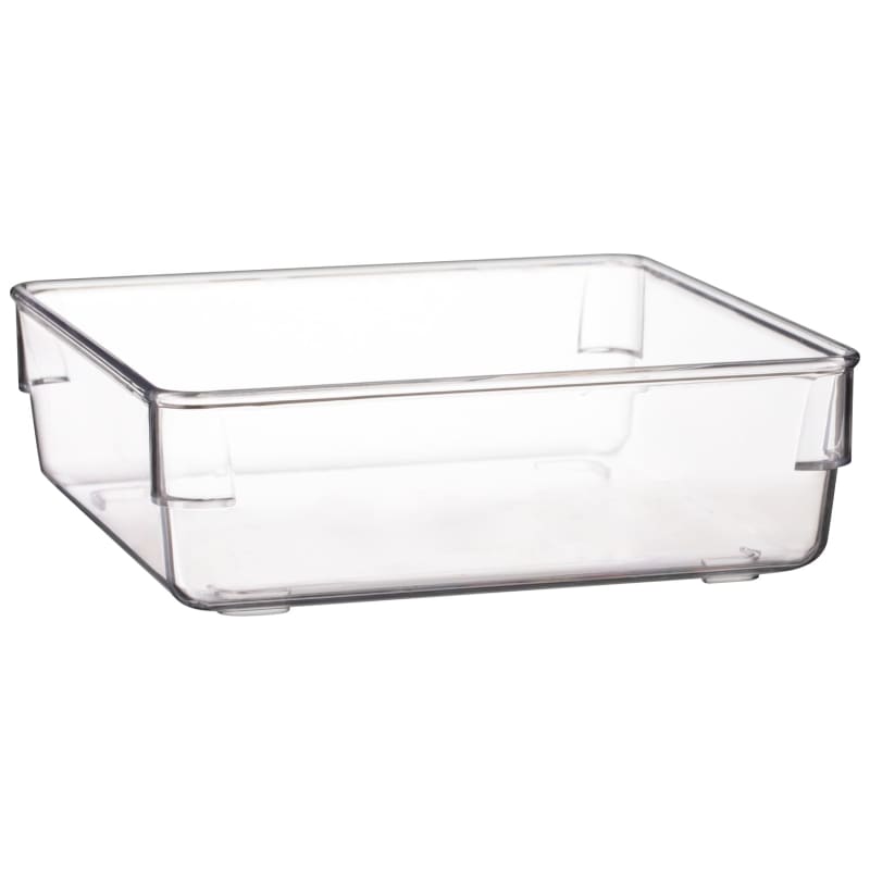 Clear Organiser Plastic Tray Medium Storage B&M