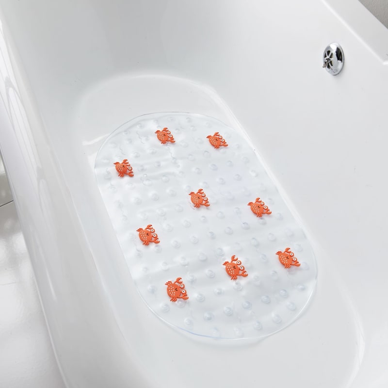 Novelty Bath Mat Crab Bathroom Accessories B&M