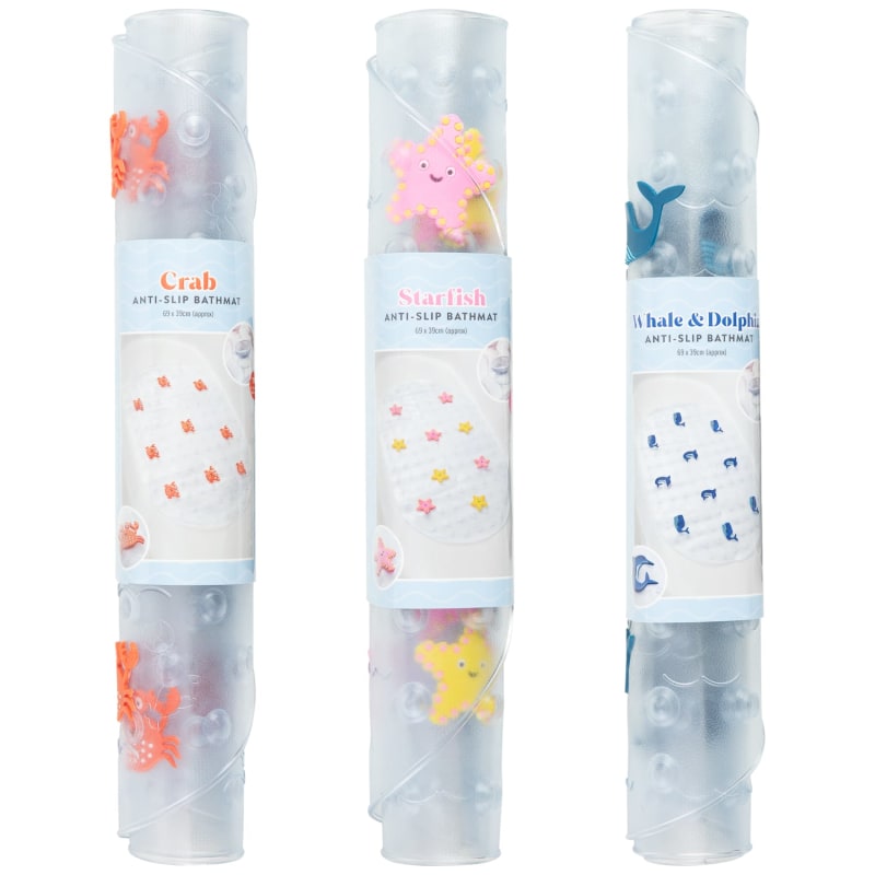 Novelty Bath Mat Starfish Bathroom Accessories B&M