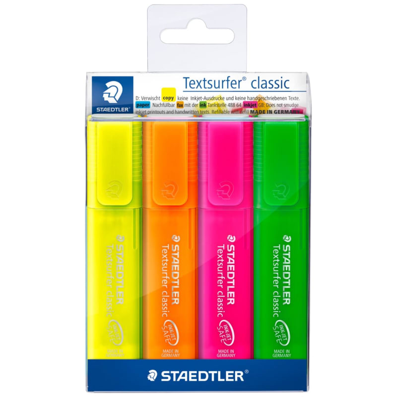 Staedtler Classic Neon Highlighters Highlighters B&M Stores