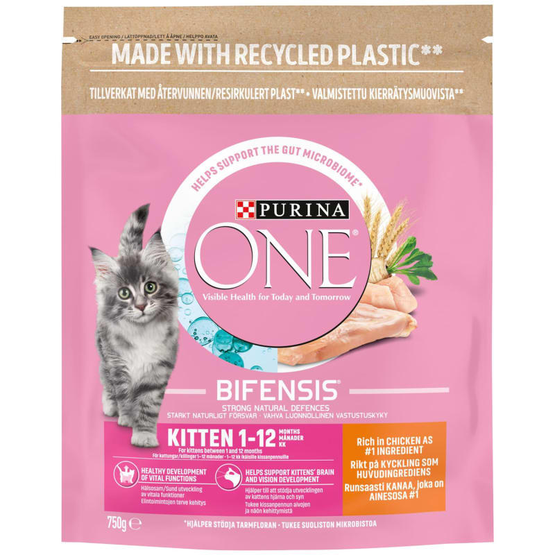 Purina One Kitten Food Chicken 750g Cat Food B&M Stores