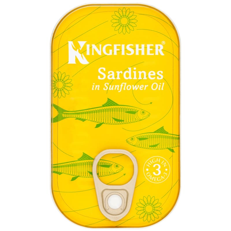 Kingfisher Sardines in Sunflower Oil 145g Tinned Fish B&M Stores