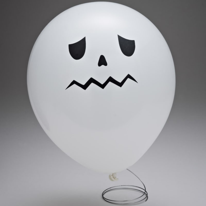 Halloween Balloons 25pk Ghosts Halloween Decorations B&M