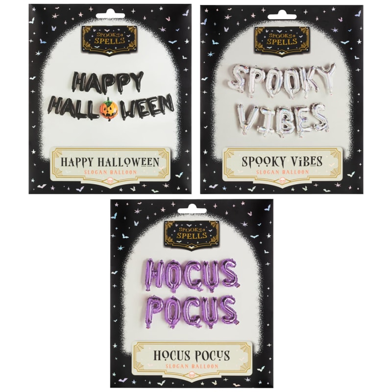 Halloween Balloons Hocus Pocus Halloween Decorations B&M