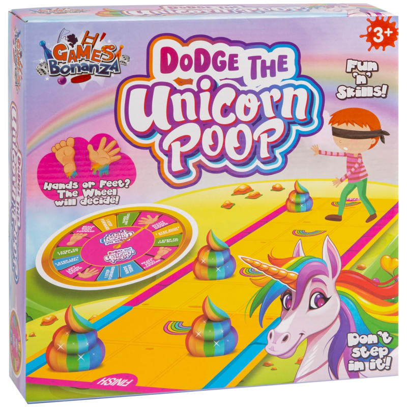 Games Bonanza Dodge the Unicorn PoopsBoard Game Board Games B&M