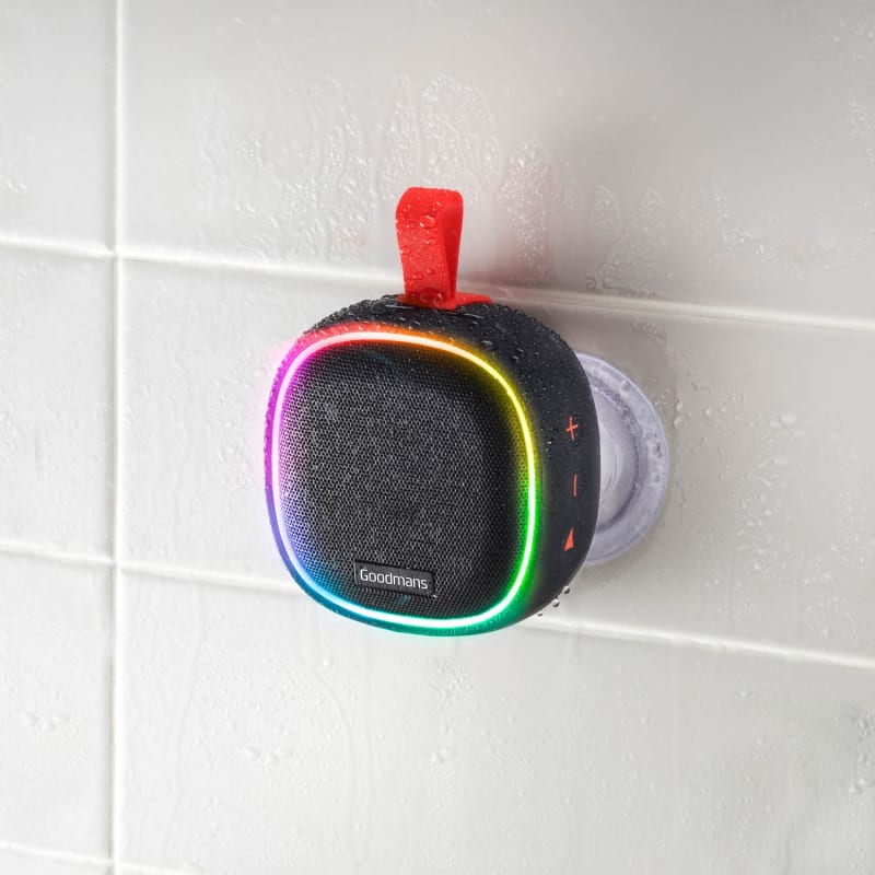 Goodmans Aqua Sound Shower & Outdoor LED Speaker B&M Stores