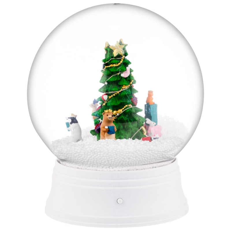 Christmas Tree Musical Snow Globe | Christmas Decorations - B&amp;M Stores