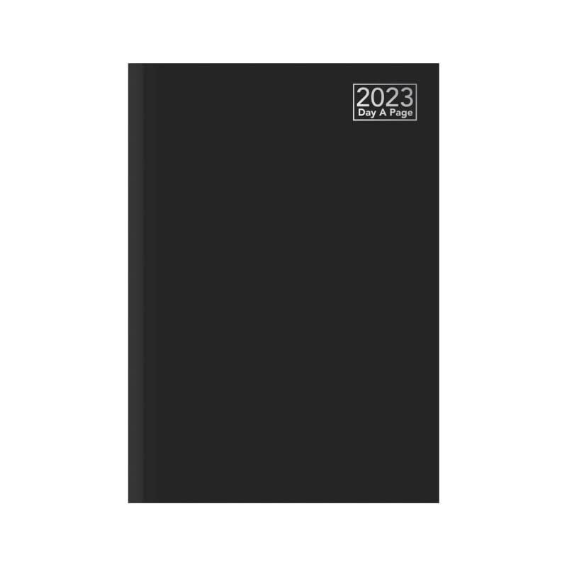 A5 Page a Day Diary 2023 - Black | Cheap Diaries | B&amp;M