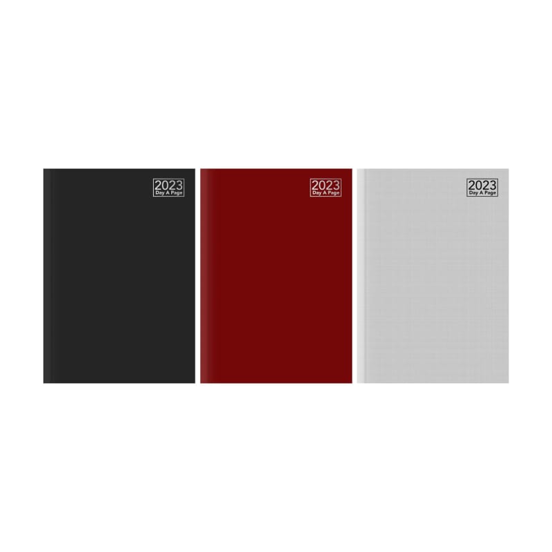 A5 Page A Day Diary 2023 Silver Cheap Diaries B M a5-page-a-day-diary-2023-silver-cheap-diaries-b-m