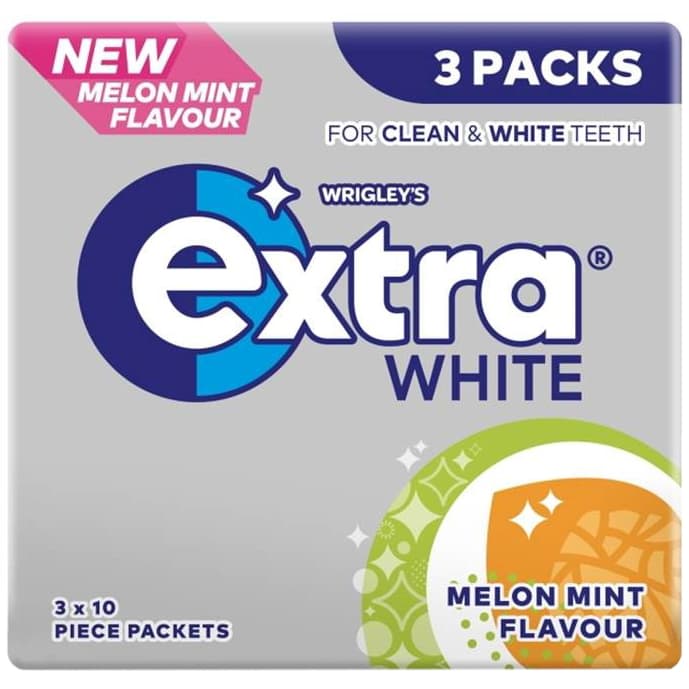 Wrigleys Extra Chewing Gum 3pk White Melon Mint Gum B&M
