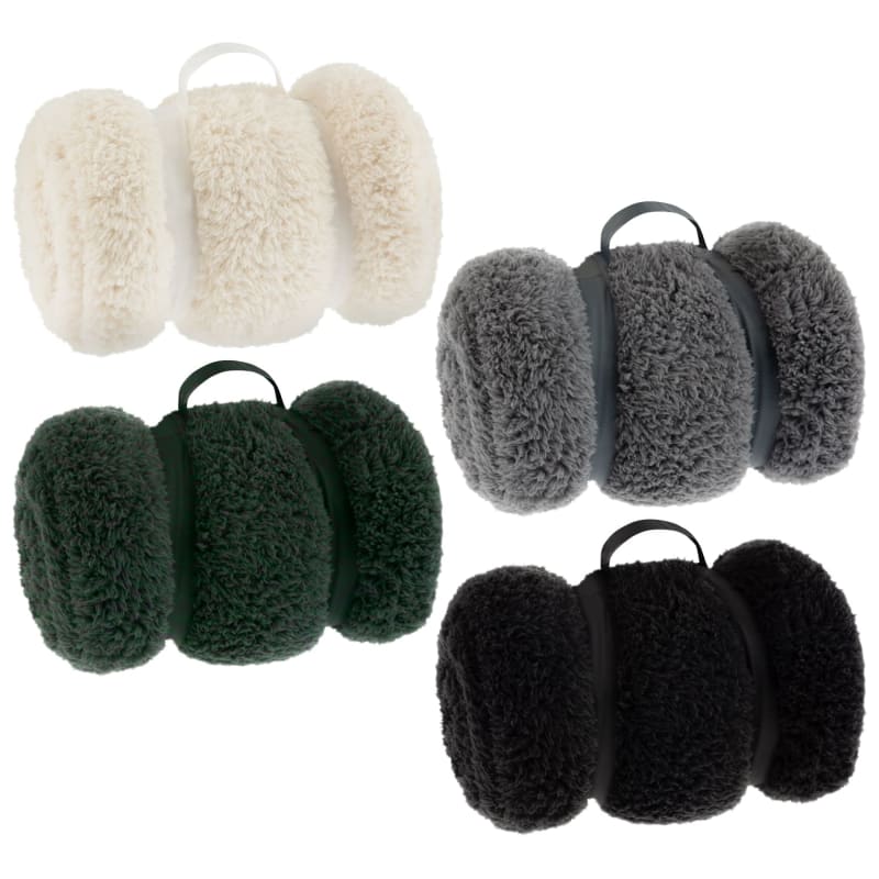 Simply Everyday Teddy Rolled Throw Black Throws B&M Stores