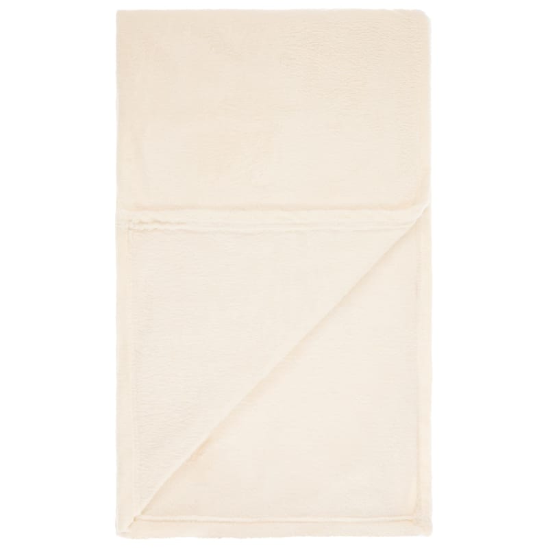 Simply Everyday Super Soft Throw Cream Throws B&M Stores
