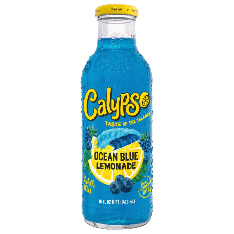 Calypso Lemonade 473ml Ocean Blue Soft Drinks B&M Stores