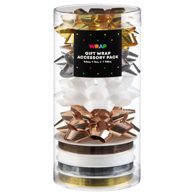 Wrap Gift Wrap Accessory Pack Metallic Gift Wrap & Bags B&M