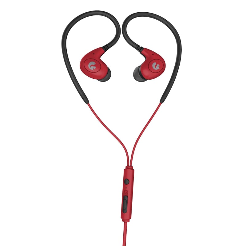 Goodmans Athletic Hook Earphones Red Electrical B&M