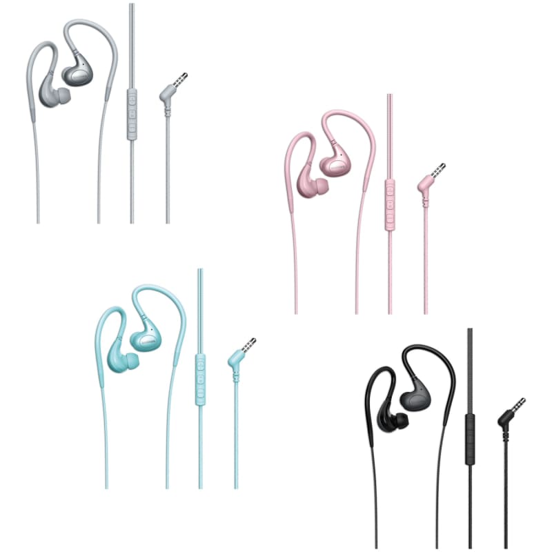 Goodmans Athletic Hook Earphones Black Electrical B&M