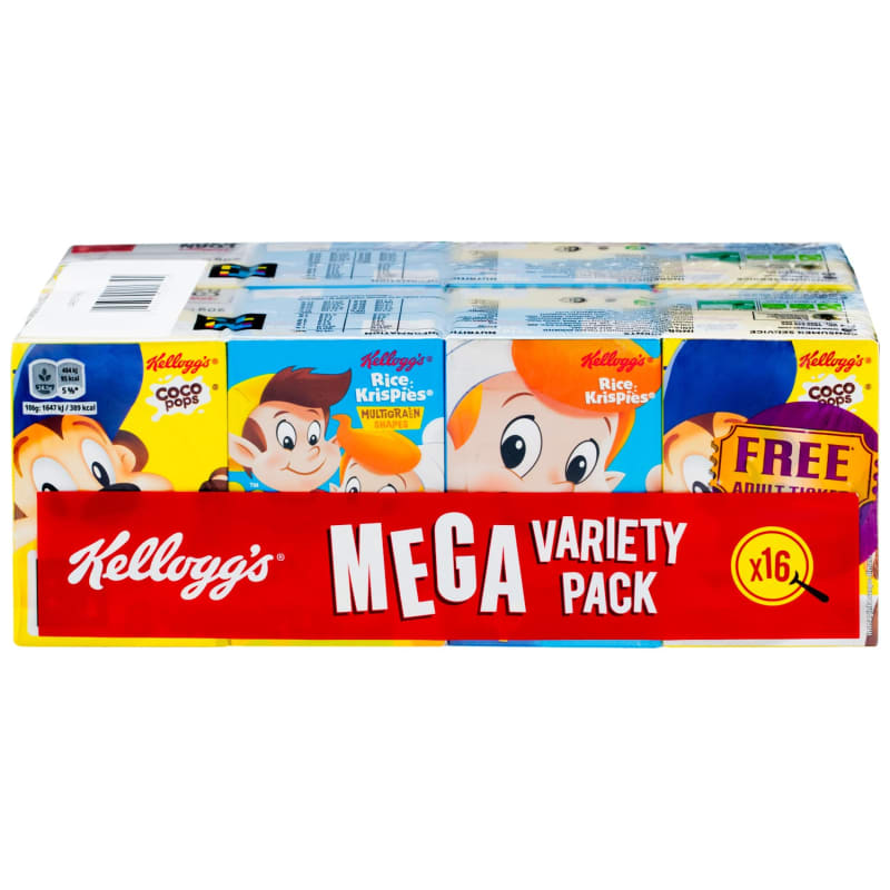 Kellogg's Variety Pack Cereal 16pk Breakfast Cereal B&M Stores