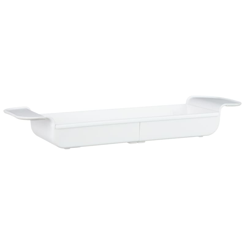 Simply Everyday Extendable Over Bath Rack White Bath Racks B&M