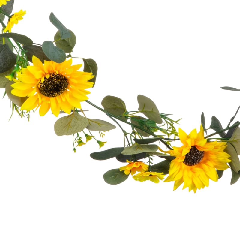 Sunflower Garland Decorative Foliage B&M Stores
