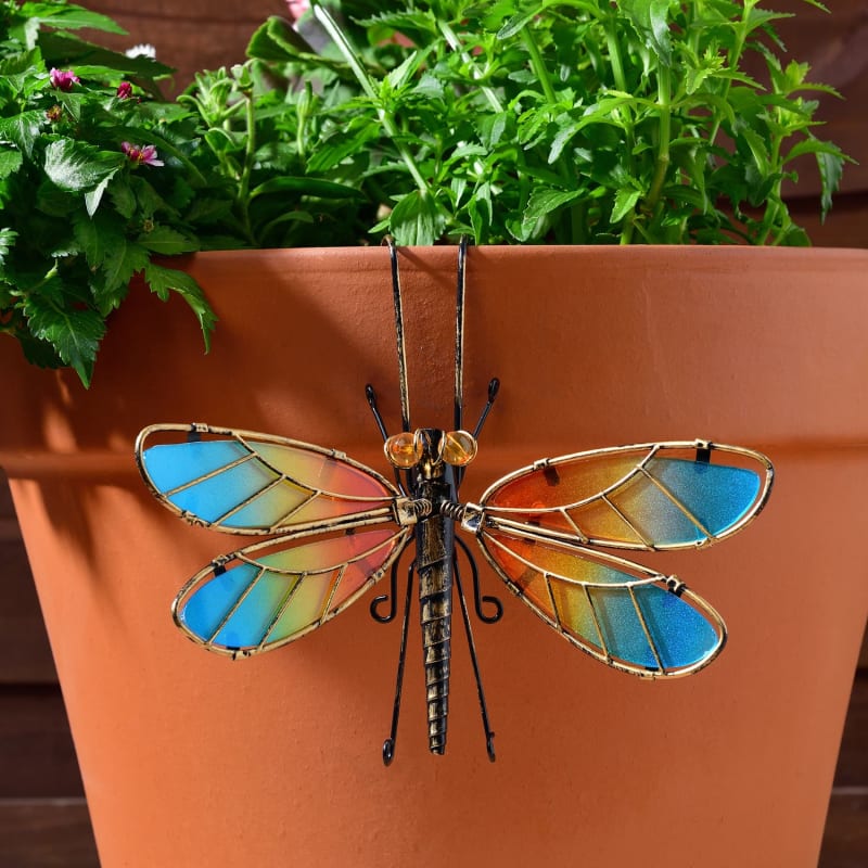 Glitter Plant Pot Hook Garden Ornaments B&M