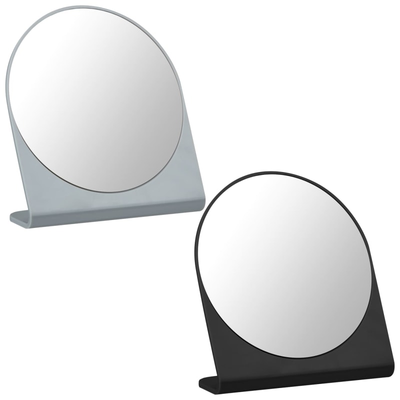 Slimline Mirror Grey Bathroom Accessories B&M Stores