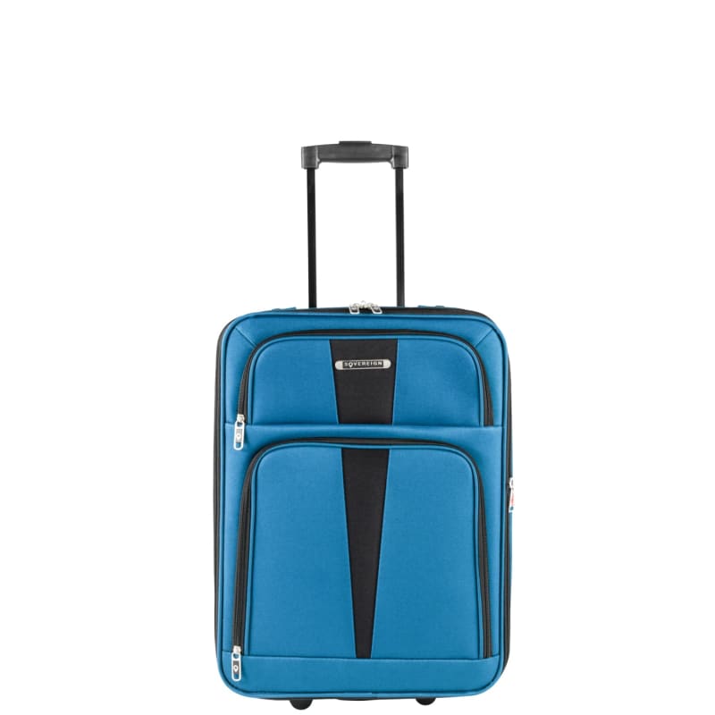 Sovereign Cabin Case 55cm Teal Luggage B&M Stores