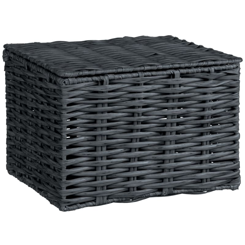 Large Woven Storage Box Dark Grey Bathroom Storage B&M Stores