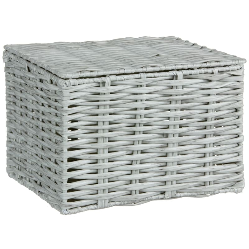 Large Woven Storage Box Light Grey Bathroom Storage B&M Stores