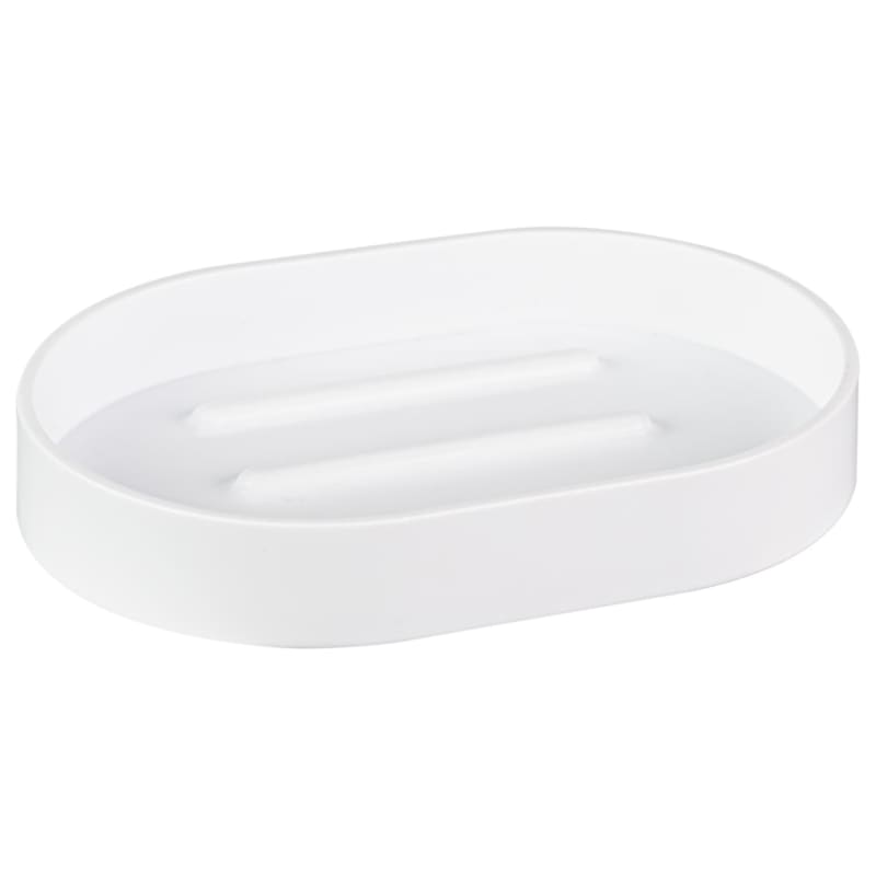 Matte White Soap Dish Bathroom Accessories B&M Stores