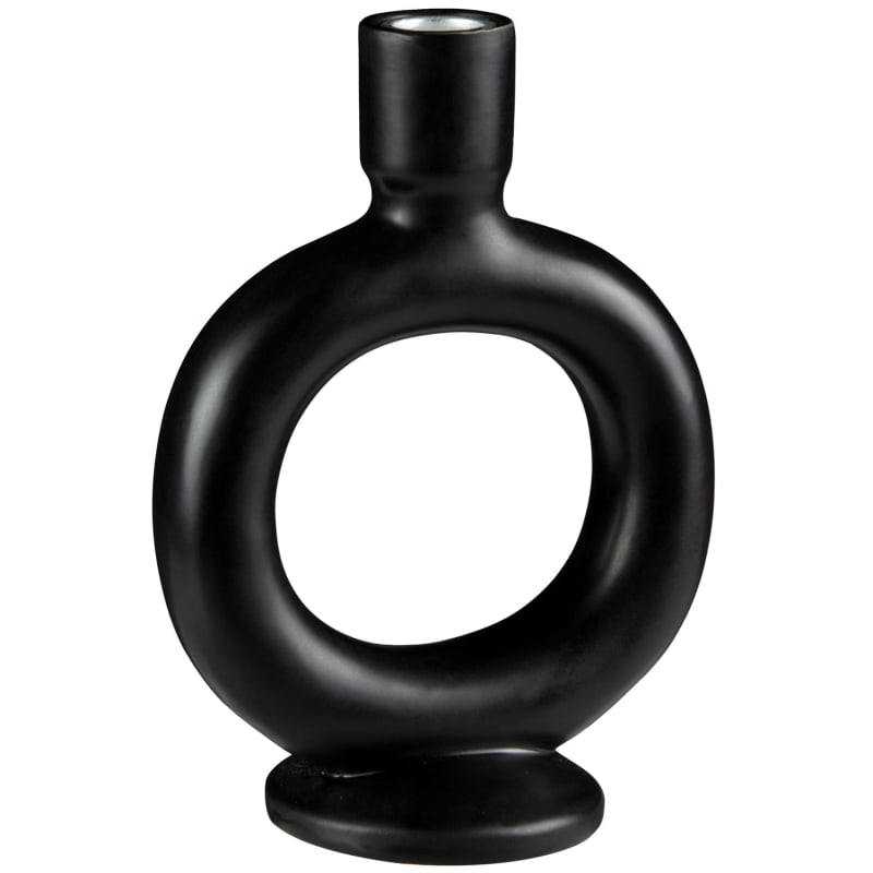 Round Candle Holder Black Decorative Accessories B&M Stores