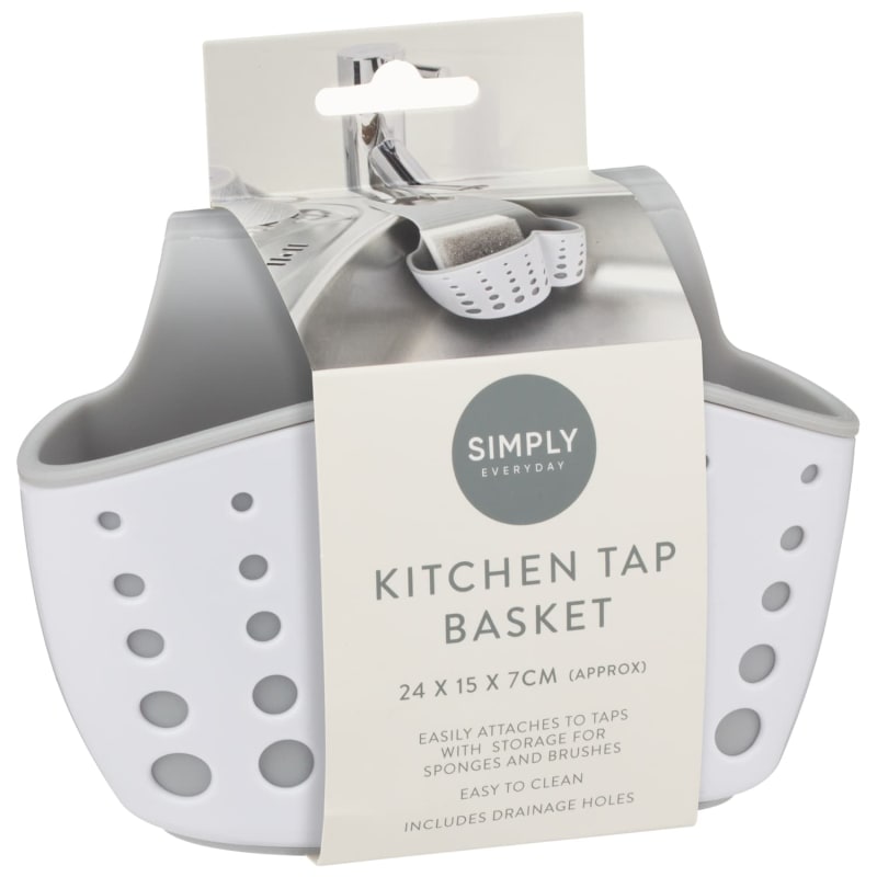 Simply Everyday Kitchen Tap Basket Kitchen Accessories B&M