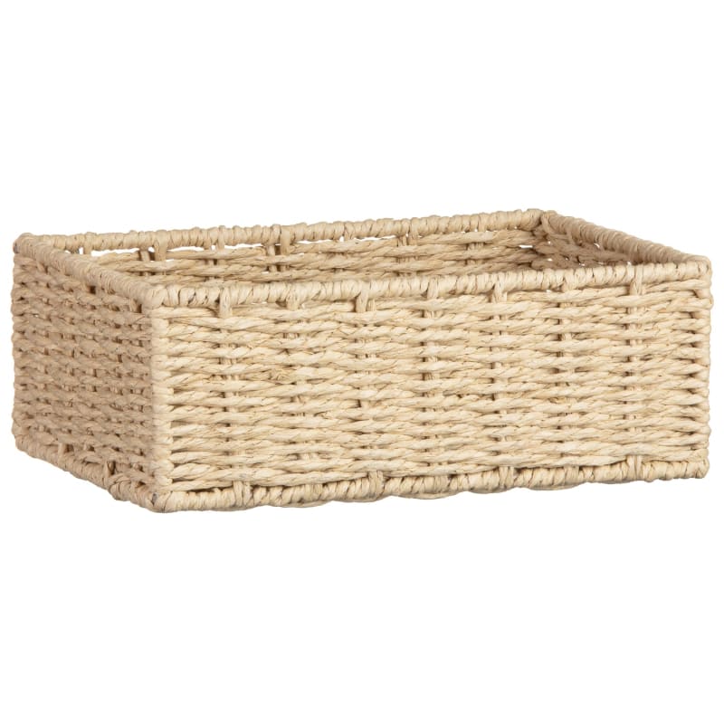 Woven Storage Basket 2pk Natural B&M Stores