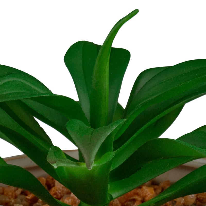 Plant In Ribbed Ceramic Pot Artificial Plants B&M Stores