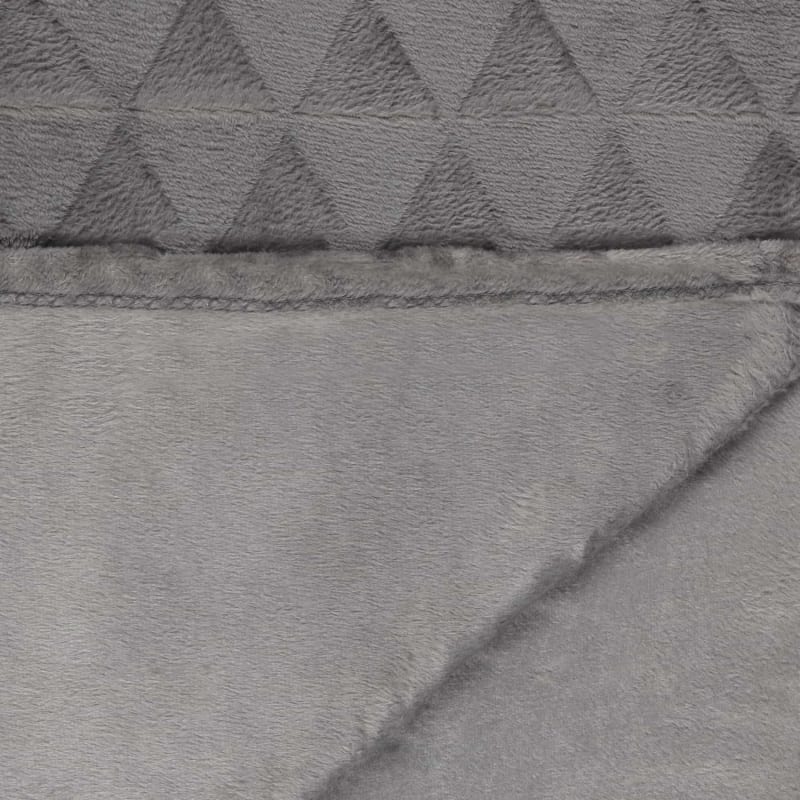 Simply Everyday Embossed Geo Throw Grey Throws B&M Stores
