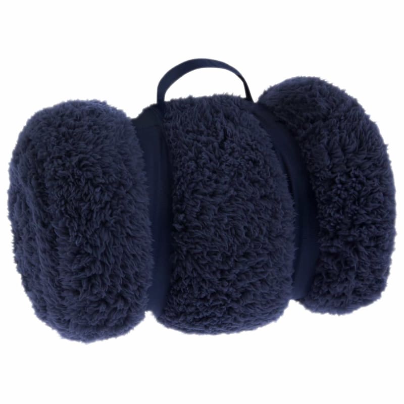 Simply Teddy Navy Rolled Throw Throws B&M Stores