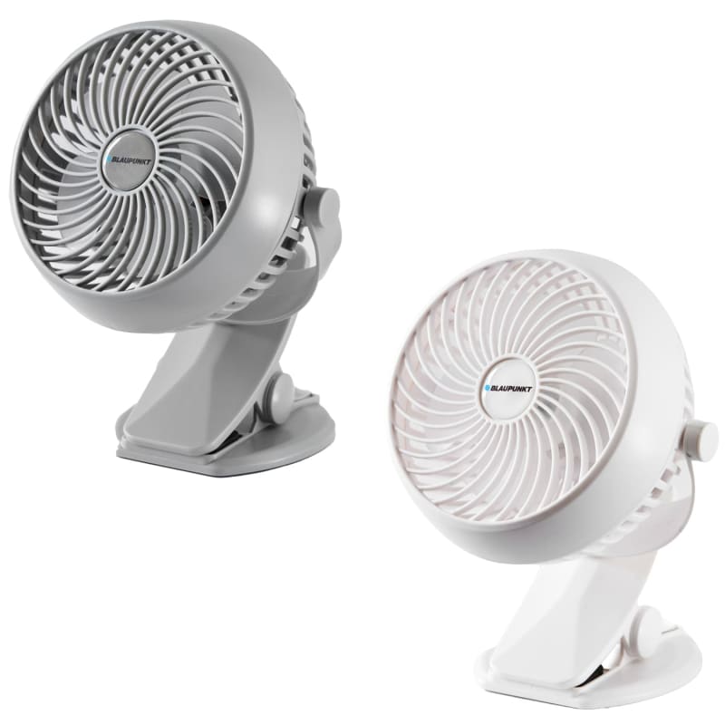 Blaupunkt Cordless Clipon Fan White Fans B&M