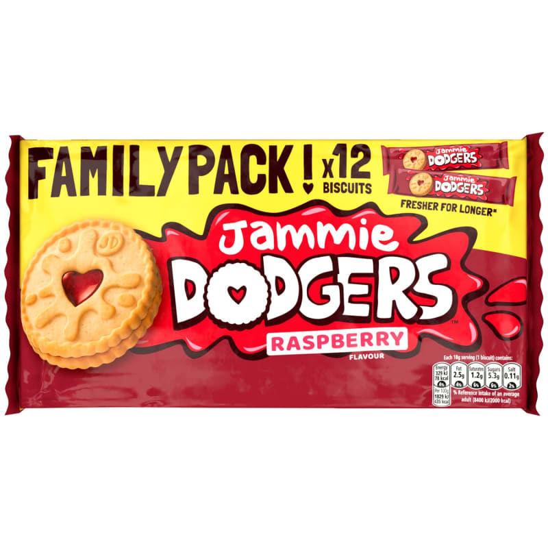 Jammie Dodgers 12pk Raspberry Biscuits B&M