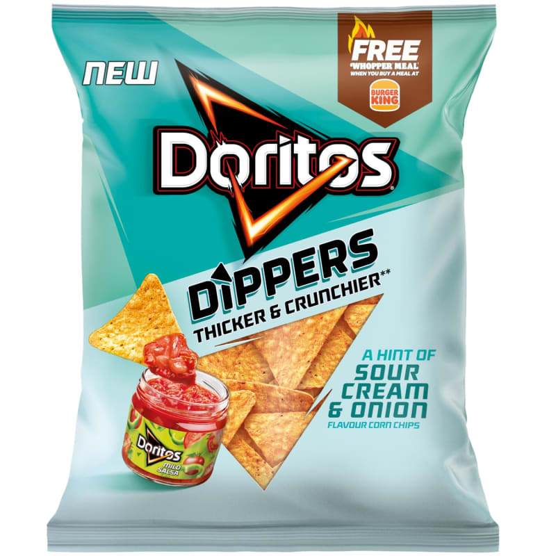 Doritos Dippers Sour Cream & Onion 230g Crisps B&M