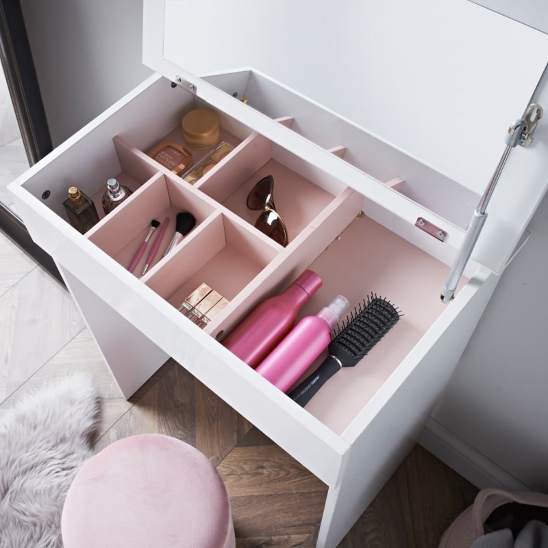 Norsk Dressing Table White Bedroom Furniture B&M