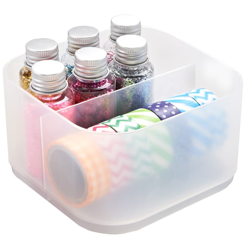 Simply Everyday Square Stackable Storage Tub Clear Storage Tubs B&M