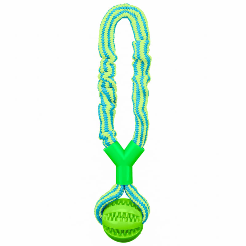 Stretchy Dog Tug Toy Green Dog Toys B&M Stores