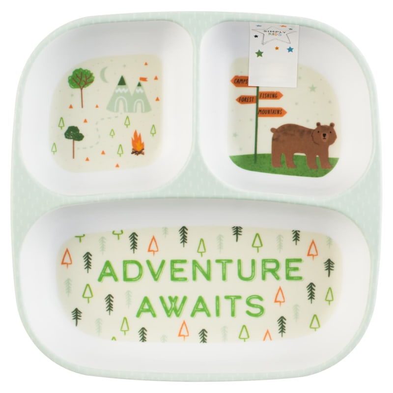 Kids Small Platter Bear Dinner Plates B&M Stores