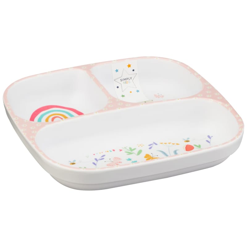 Kids Small Platter Rainbow Dinner Plates B&M Stores