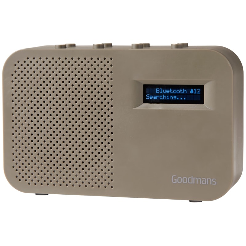 Goodmans Compact DAB Digital Radio Grey Cheap Radios B&M Stores