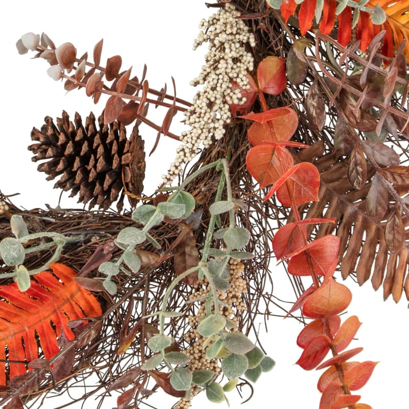 Pine Cone Wreath Halloween Decorations B&M